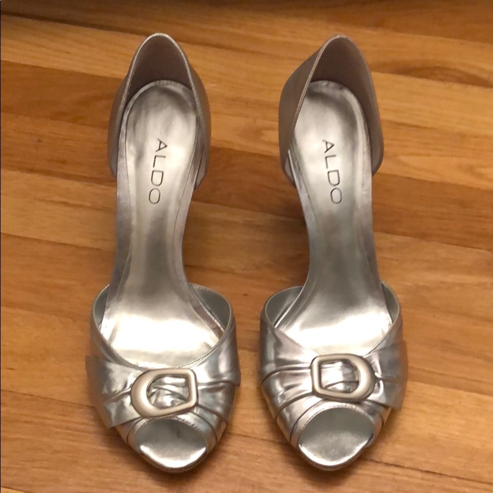 Silver dress sandal